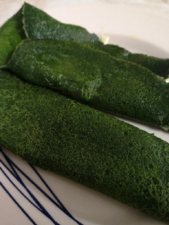 Una foto de Panqueques de espinacas