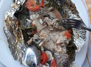 Una foto de Mojarra Empapelada a las Brazas