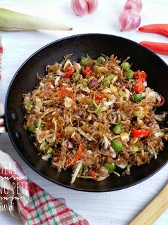 Foto resep Sambal teri kecombrang pete