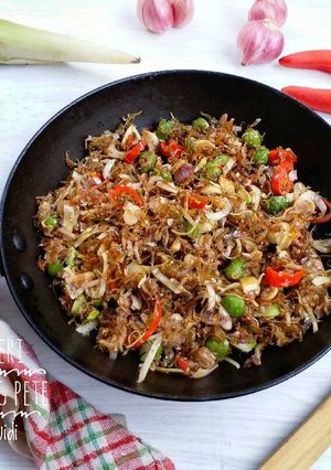 Foto resep Sambal teri kecombrang pete