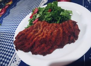 Una foto de Milanesa de raya