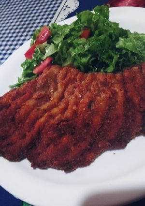 Una foto de Milanesa de raya