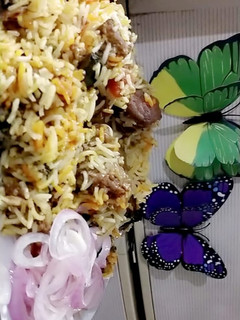 A picture of Mutton Biryani.