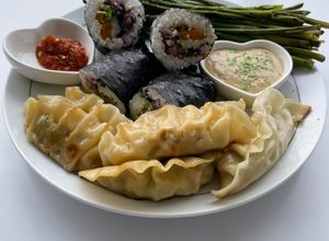 Una foto de Rollitos veganos