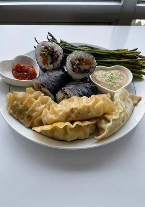 Una foto de Rollitos veganos