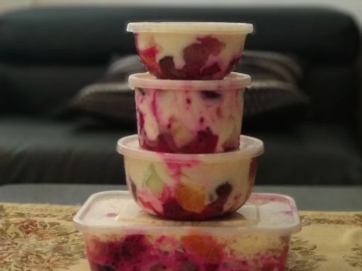 Cara Mudah Membuat Resep Salad buah fresh n yummy yomay (yoghurt mayo) yang Lezat Anti Ribet, Bisa Manjain Lidah