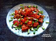 A picture of dry chilli chicken