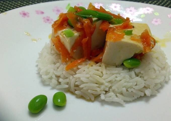 LG TOFU AND EDAMAME BEAN IN MUSHROOM SAUCE ( VEGAN )