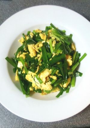 韭菜炒蛋 的食譜成品照片