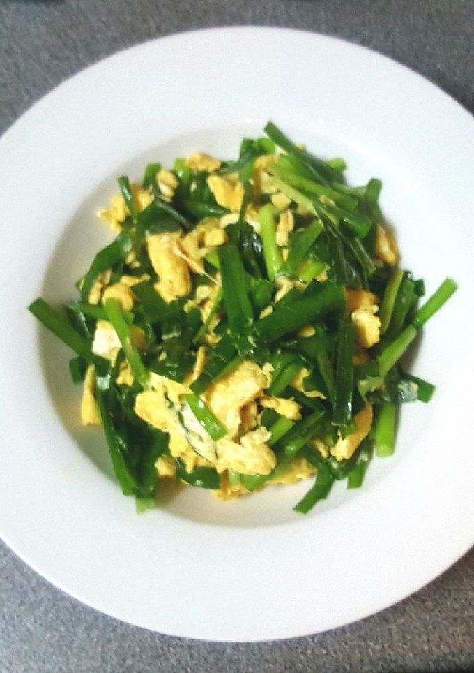 韭菜炒蛋 的食譜成品照片
