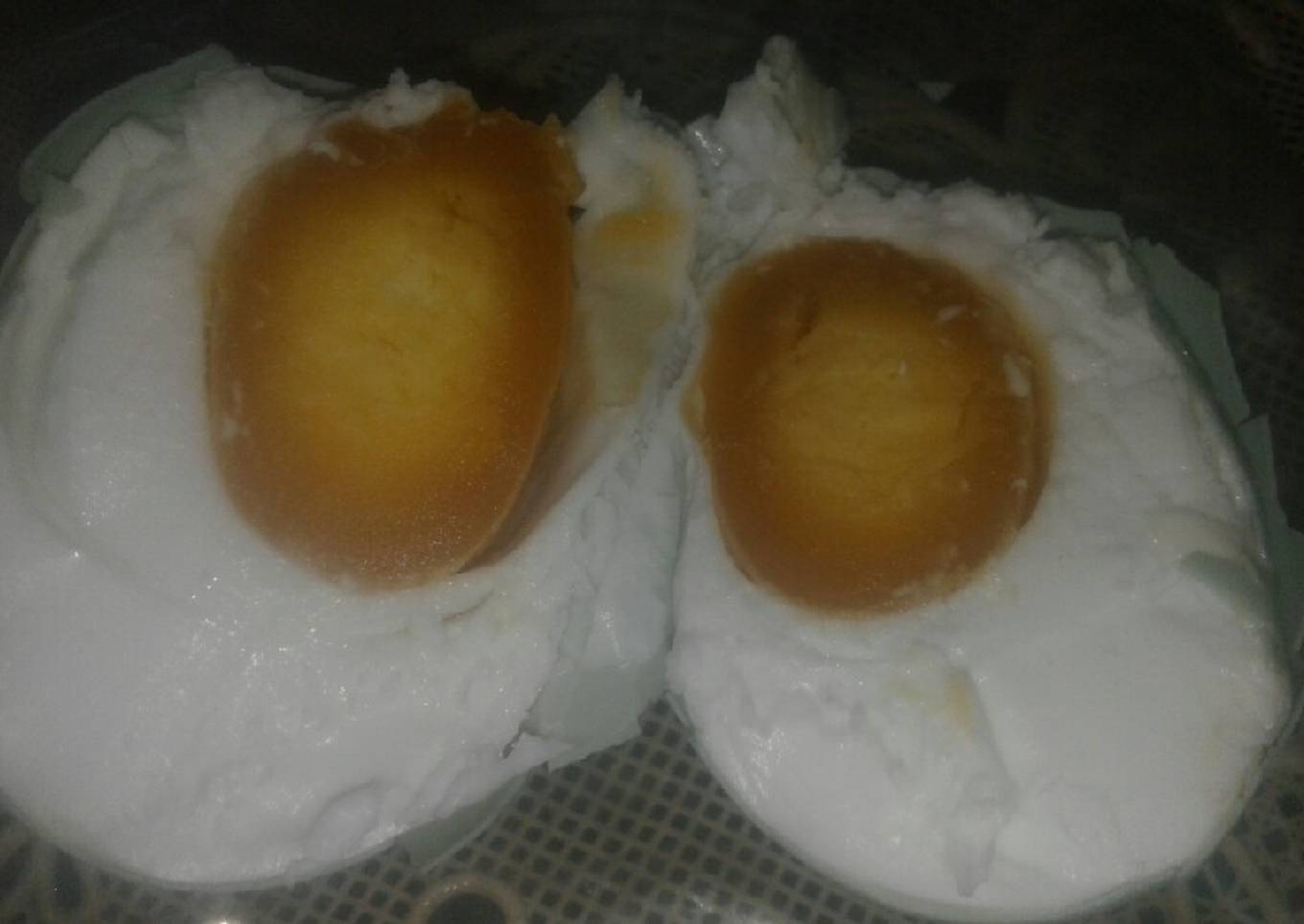 Telur asin homemade