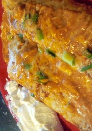 A picture of Cream Cheese Chicken Enchiladas.