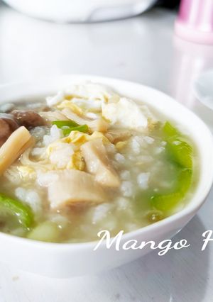 絲瓜干貝粥 的食譜成品照片