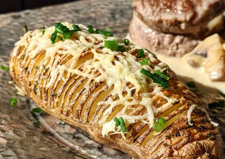 Steps to Make Speedy PAPAS HASSELBACK 🥔