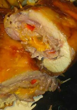 Una foto de Arrollado de pollo fácil