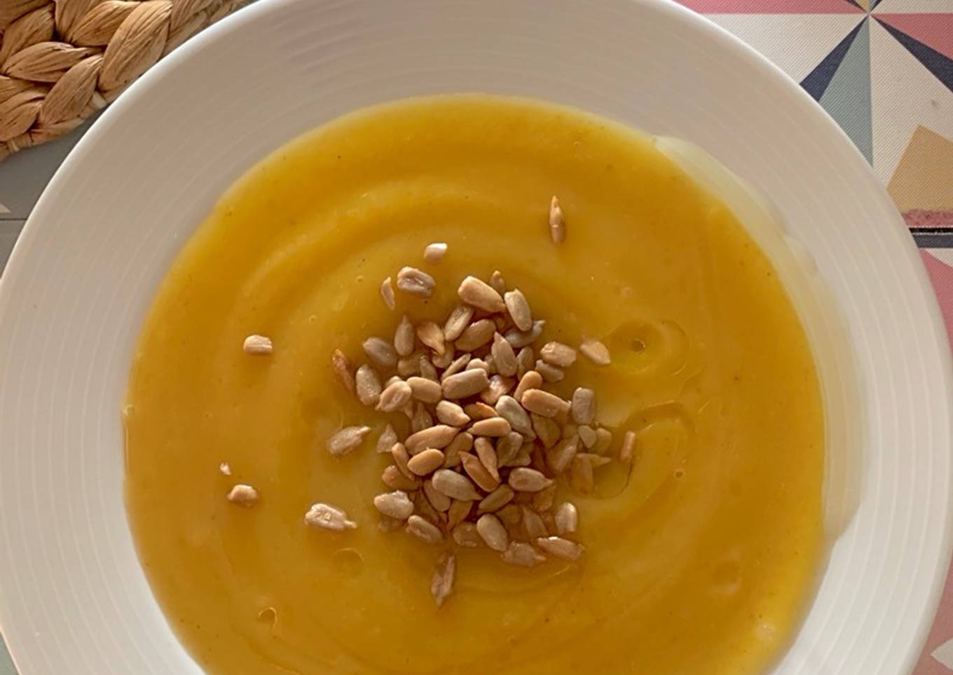 Crema de calabaza con curry