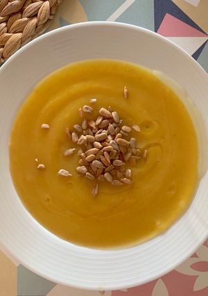 Foto principal de Crema de calabaza con curry