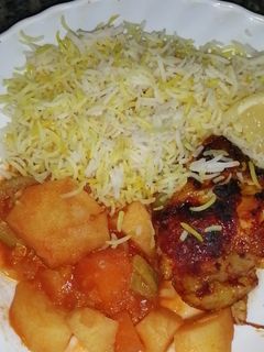 صورة لوصفة كبسة دجاج مع ايدام خضار، لذيذة و سهله جدا