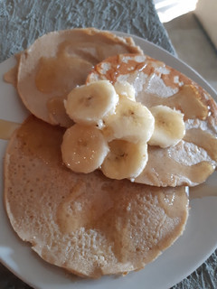 Una foto de Hot Cakes fit de avena
