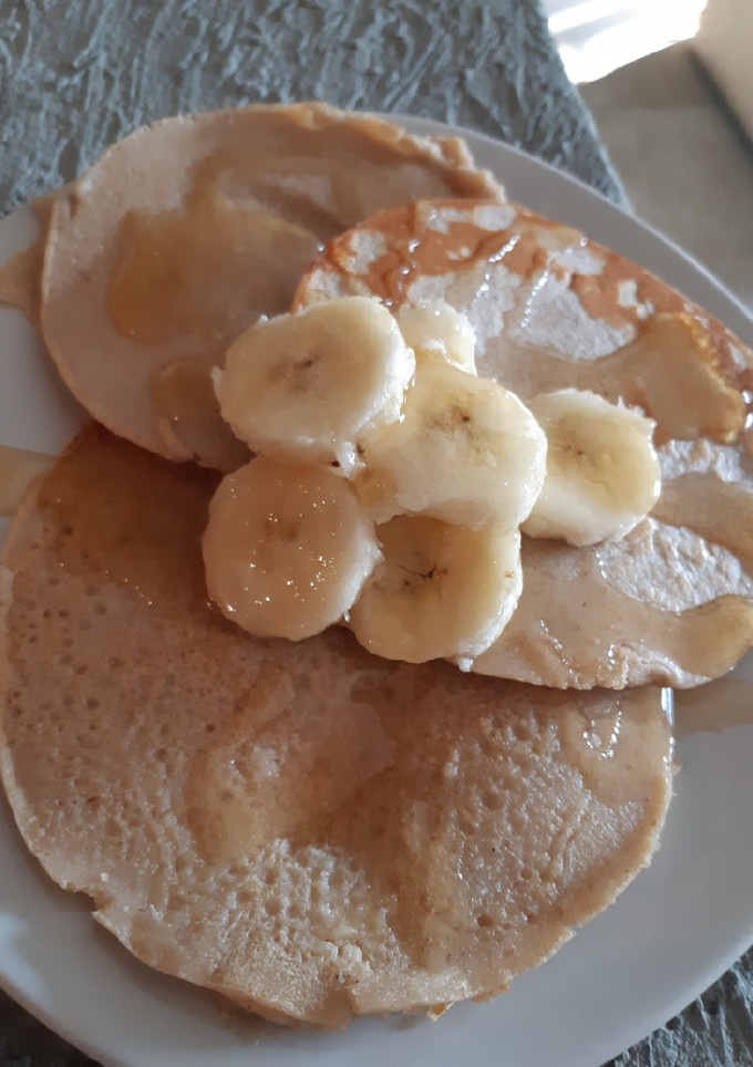 Una foto de Hot Cakes fit de avena