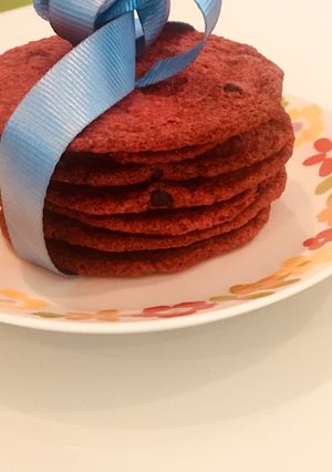 A picture of Red Velvet Cookies.