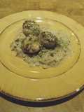 Scallops with Garlic Wine Sauce