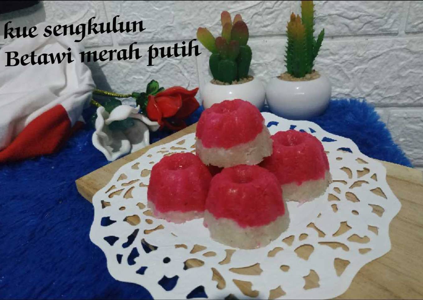 Kue sengkulun Betawi merah putih 🇮🇩