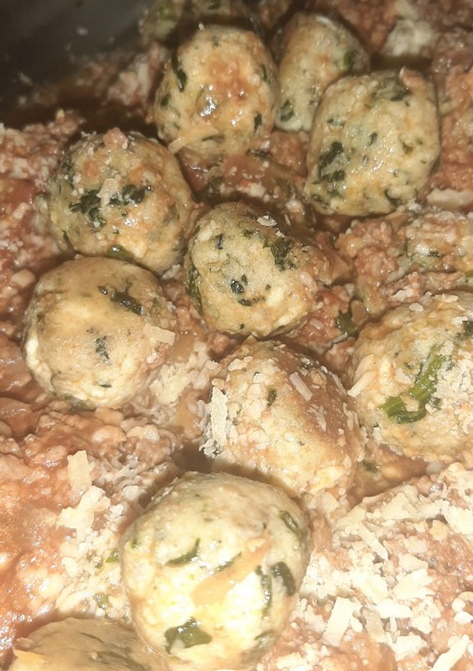 Una foto de Malfatti de ricota y espinaca (sin harina)