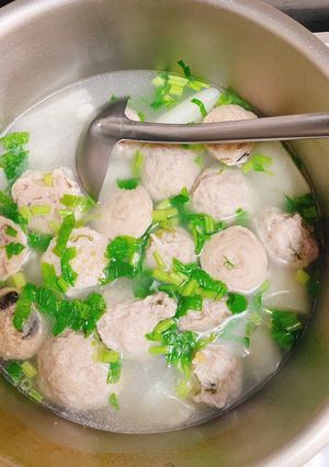 Foto resep Sup lobak putih
