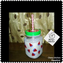 Banana milk Shake A picture of Banana milk Shake.