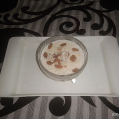Milk made kheer A picture of Milk made kheer.