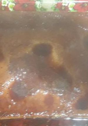 Una foto de Flan casero de huevo al baño María
