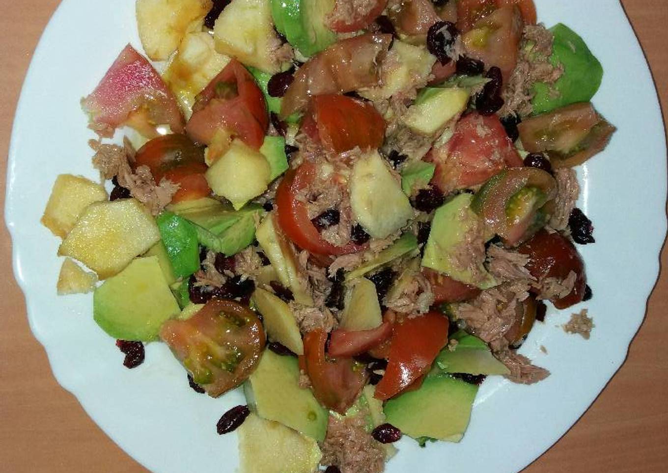 Ensalada de aguacate y manzana
