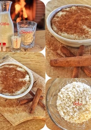 Φωτογραφία της συνταγής Σπιτικό ρυζόγαλο - Homemade Rice Pudding 👩‍🍳❤️
