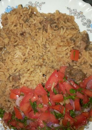 A picture of Beef pilau.