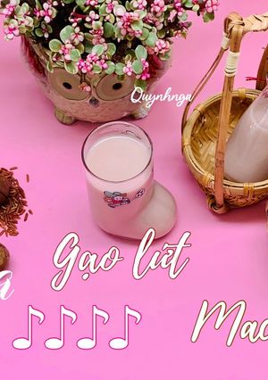 Hình của món Sữa gạo lứt macca.