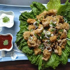 A picture of Chicken Popcorn.