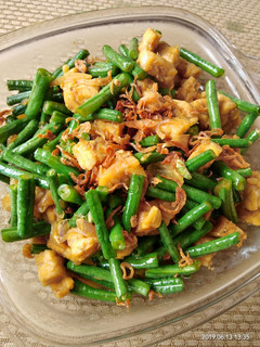 Foto resep Oseng tempe kacang panjang