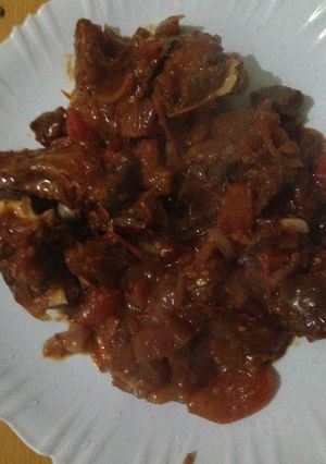 A picture of Fried beef.