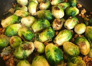 Easiest Way to Cook Perfect Pan fried Brussels sprouts
