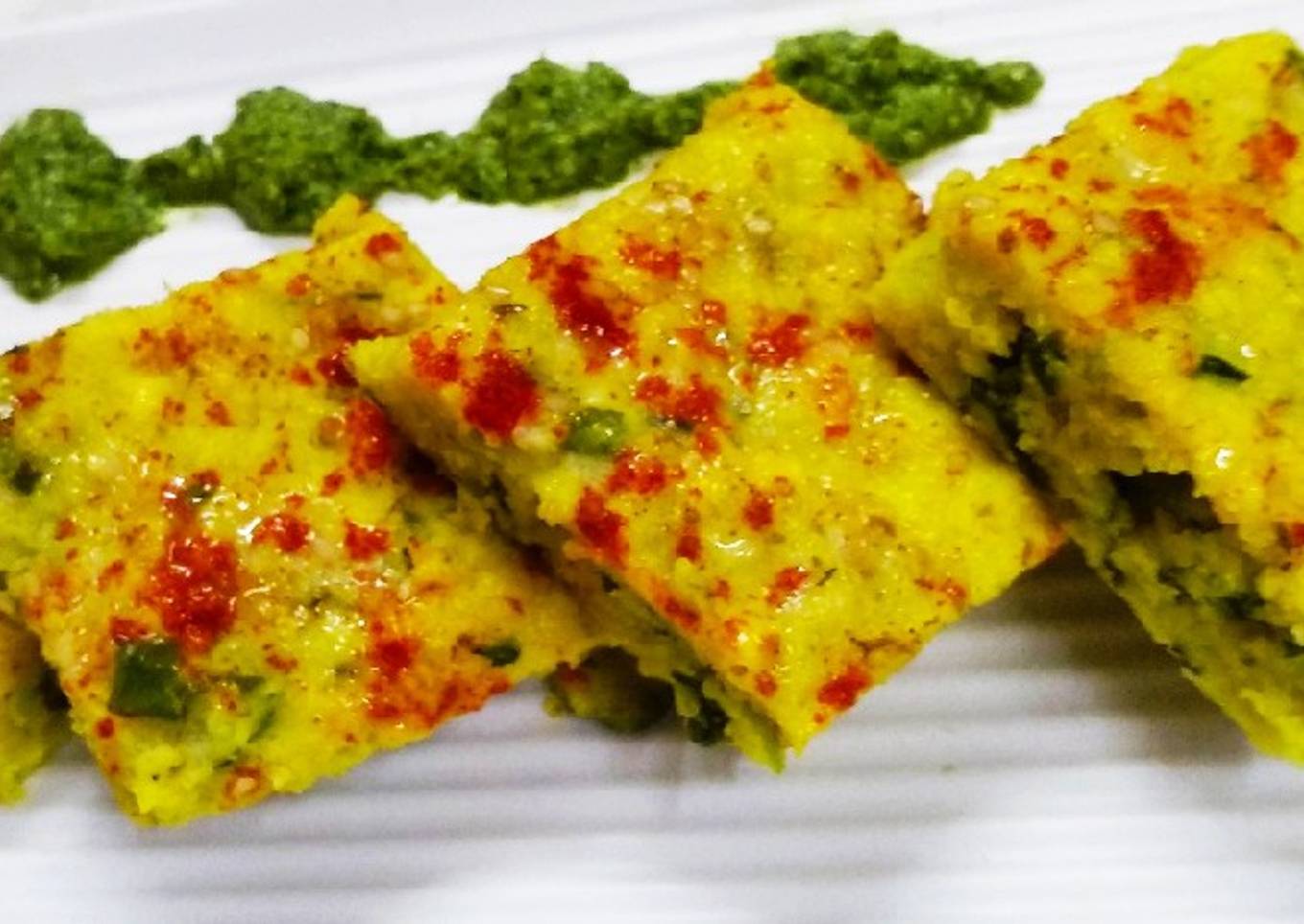 Corn methi Dhokla