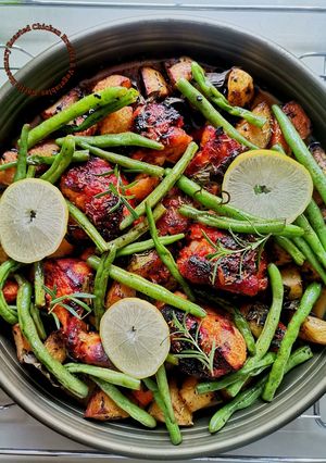 Gambar Garlic Rosemary Roasted Chicken Breasts & Vegetables