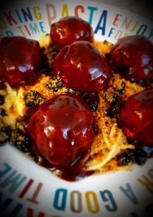 Une photo de Bouchées de dinde sauce ketchup