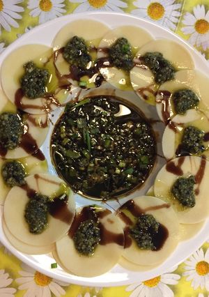 Foto de Noite vegetariana - Carpaccio de Pupunha