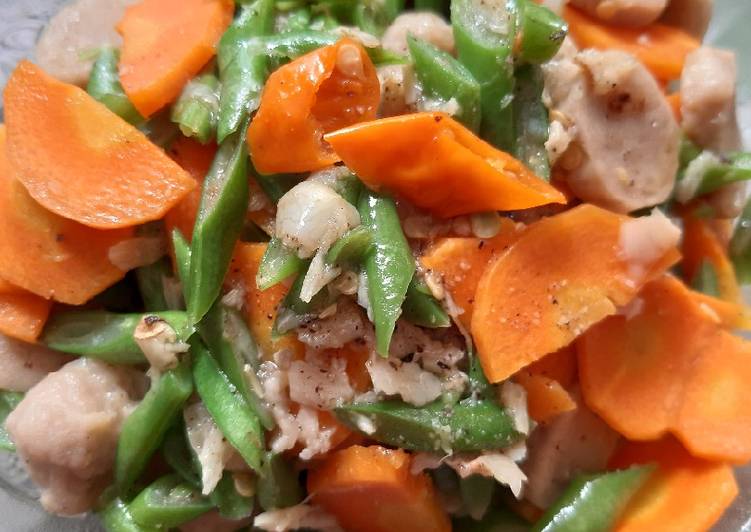 Cah wortel buncis pedas