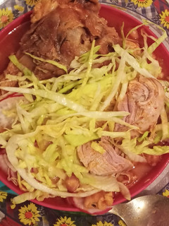 Una foto de Pozole "uniendo a la familia"