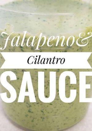 A picture of Jalapeno & Cilantro Sauce 🌶️.