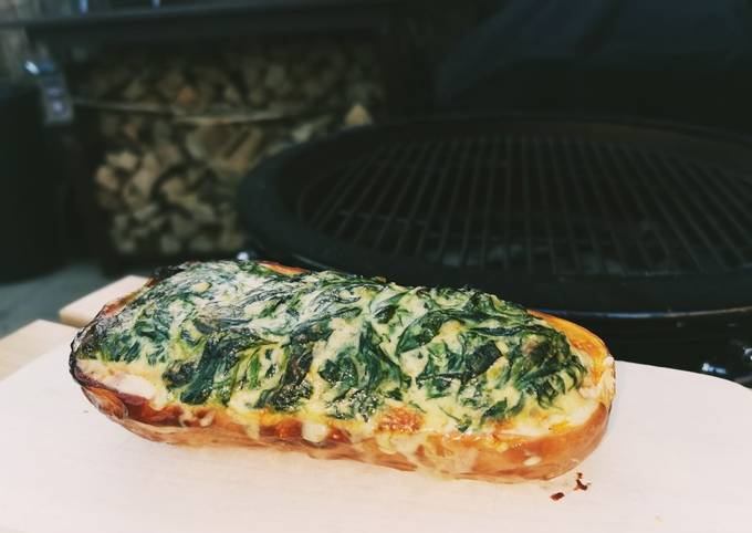 Recipe of Ultimate Baked BBQ Butternut with a cream spinach filling 👌 - Easy Recipes for Kids