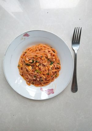 Hình của món Mì ý spaghetti.