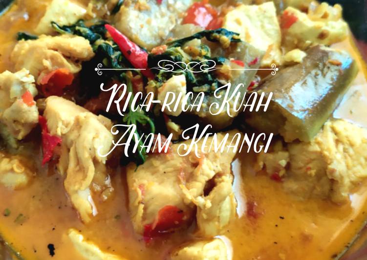 Rica-rica Kuah Ayam Kemangi Tahu Terong